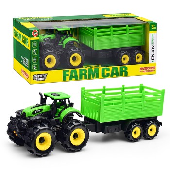 Трактор "Фермерский" с прицепом, в коробке