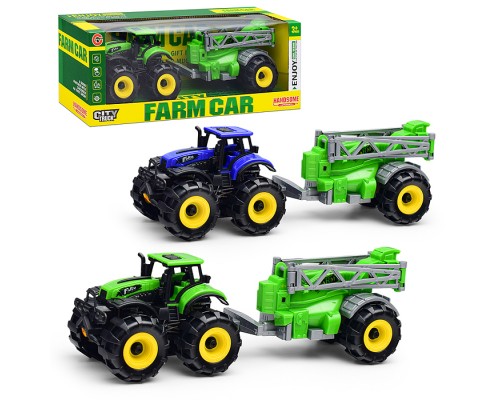 Трактор "Фермерский" с сеялкой, в коробке