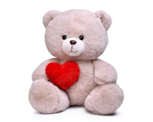 Мягкая игрушка  "Медведь" с сердечком, 30 см.