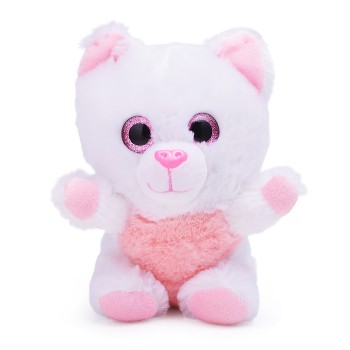 Крошка котенок 15 см., белый