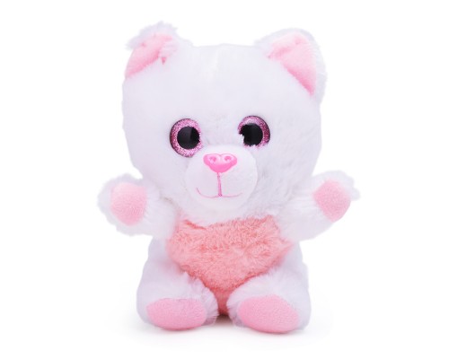 Крошка котенок 15 см., белый