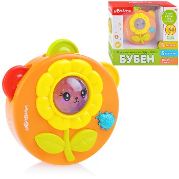 Бубен (Музыкальные инструменты) Оранжевый