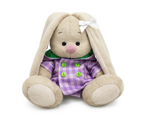 Зайка Ми в клетчатом пальто с капюшоном (малыш)