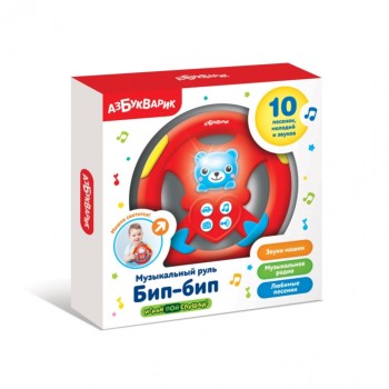Музыкальный руль "Бип-бип" (красный)