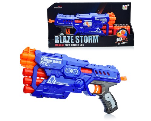 Бластер "Стрельба" с мягкими пулями, в коробке