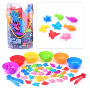 Настольная игра-сортировщик "Морские животные" в тубусе