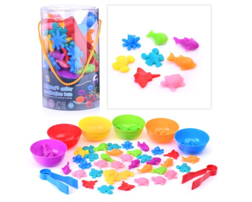 Настольная игра-сортировщик "Морские животные" в тубусе