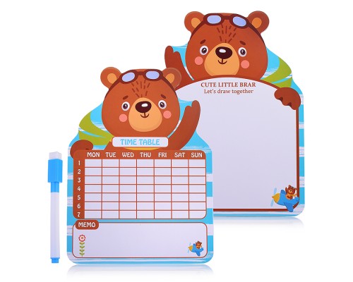 Доска для рисования "Рисуй с медвежонком" в пакете