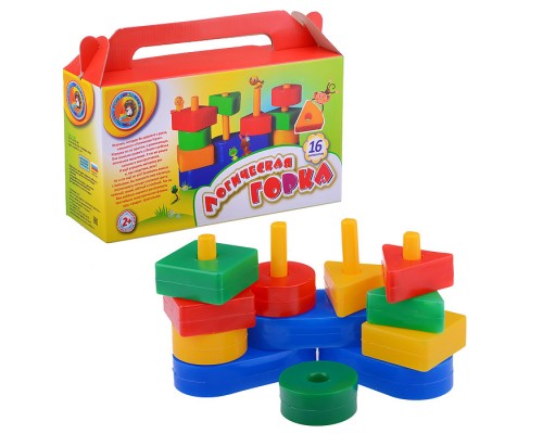 Развивающая игра "Логическая горка" (16эл.)