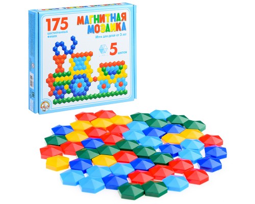 Мозаика магнитная 175 фишек