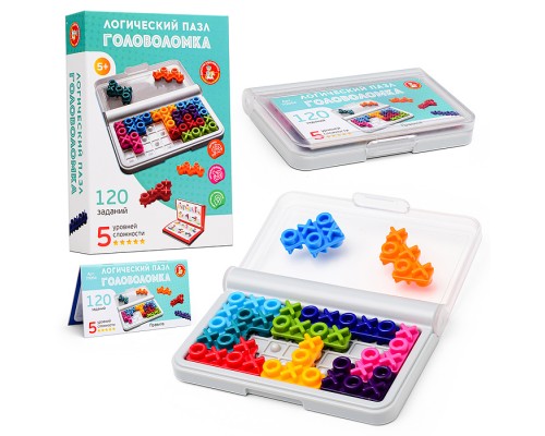 Игра головоломка "Логический пазл" Крестики-нолики Учись играя