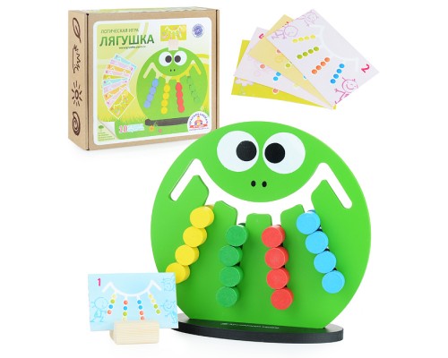 Логическая игра "Лягушка" (деревянная)
