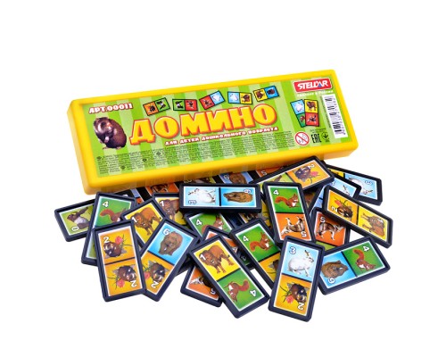 Домино в футляре "Животные"