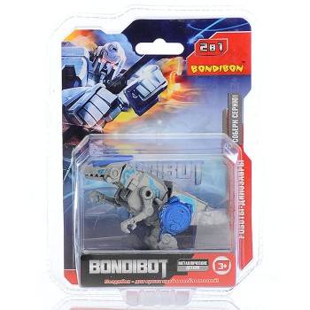 Трансформер 2в1 "Робот-велоцираптор" метал. детали