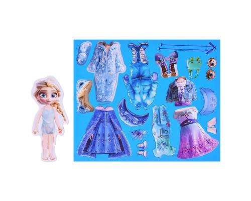 Одень принцессу. Развивающая игра на магнитах. 270х240х10мм.