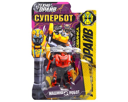 Робот трансформирующийся в машину 12*22,5*5см, блистер