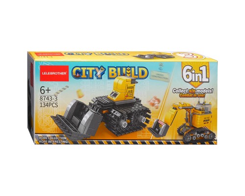 Конструктор "Погрузчик" (134 дет.) в коробке