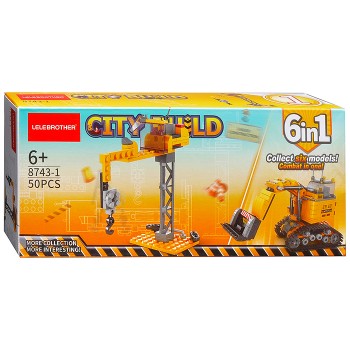 Конструктор "Башенный кран" (50 дет.) в коробке