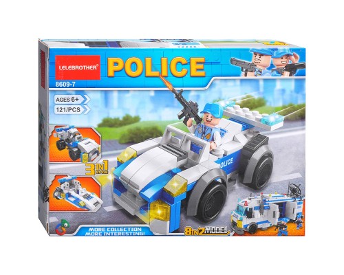 Конструктор "Патрульная полиция" (121 дет.) в коробке