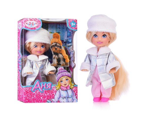 Кукла Анечка 12см (с аксессуарами) в коробке