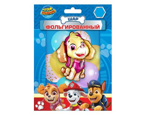 Шар фольгированная фигура "Щенячий патруль. Скай" 50*58 см.