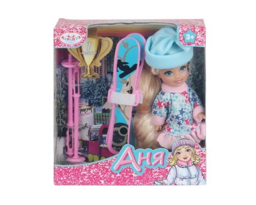 Кукла Аня 12 см, с аксессуарами, в коробке