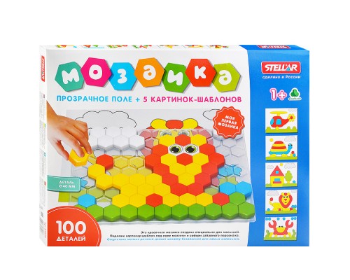 Мозаика (d.40мм/100 деталей) с прозрачным полем