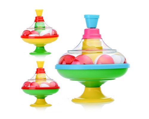 Юла с шариками в сетке