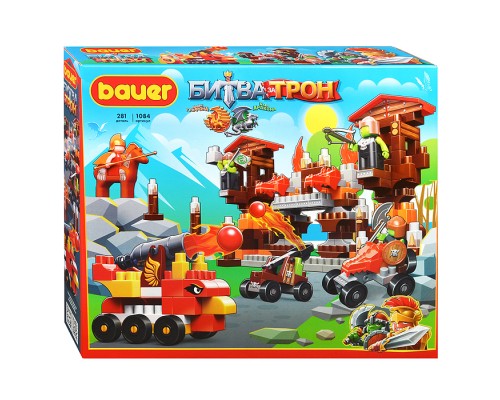 Конструктор 1084 "Битва за трон" (катапульта, пушка, машина, крепость)