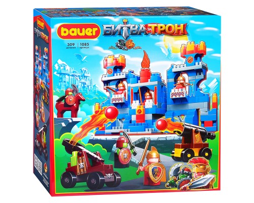 Конструктор 1085 "Битва за трон" (катапульта, пушка, крепость, лучники)