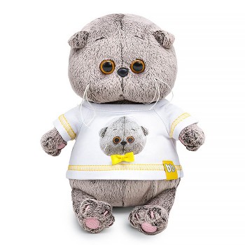 Кот Басик BABY в футболке с автопортретом