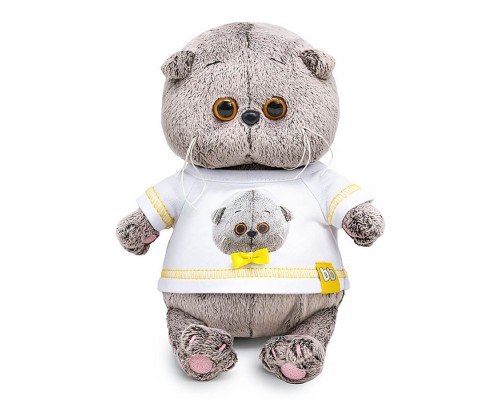 Кот Басик BABY в футболке с автопортретом