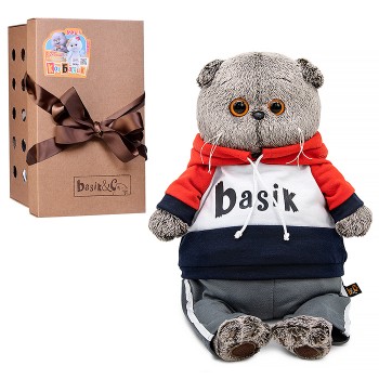 Кот Басик в костюме в стиле спорт-шик