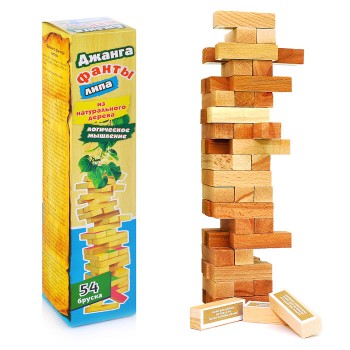 Настольная игра "Джанга-фанты липа" большая (из натурального дерева)