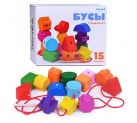 Счетный материал "Первые Бусы" Геометрия (15 дет.)