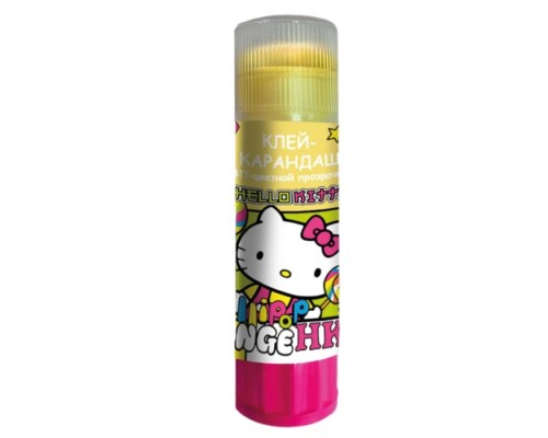 Клей-карандаш 15 г Hello Kitty, на ПВП-основе, цветной