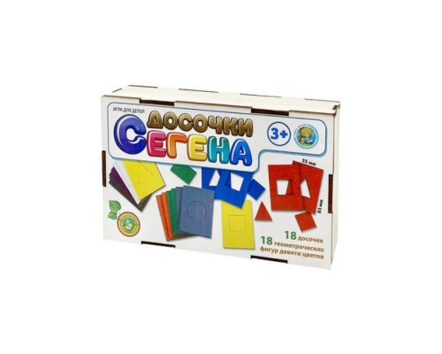 Игра настольная деревянная "Досочки Сегена" в деревянной коробке