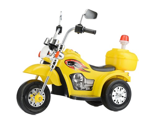 Детский электромотоцикл ROCKET "Чоппер",1 мотор 20 ВТ, желтый