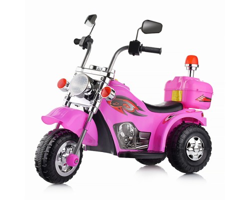 Детский электромотоцикл ROCKET "Чоппер",1 мотор 20 ВТ, розовый