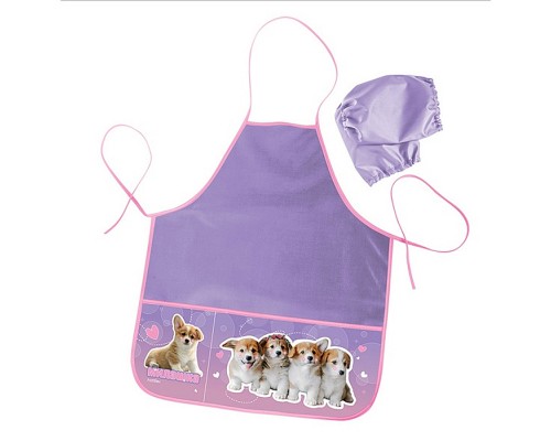 Фартук MINI с двумя карманами 49х39см "Озорные собачки" в индивидуальной упаковке