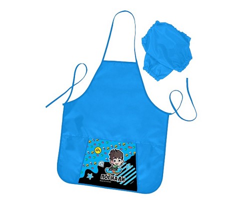 Фартук для труда 53,5х44,5см с карманом "Влад А4" в индивидуальной упаковке