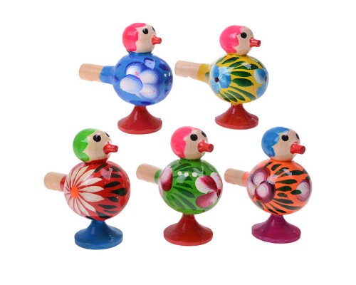 Свистулька Птичка окрашенная