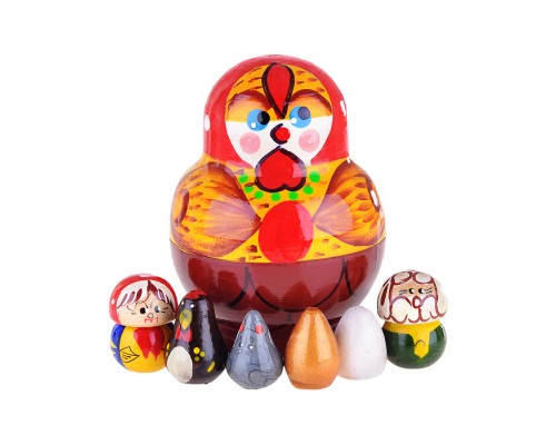 Пальчиковый театр Курочка ряба -6 шт./в футляре