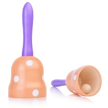 Колокольчик деревянный окрашенный