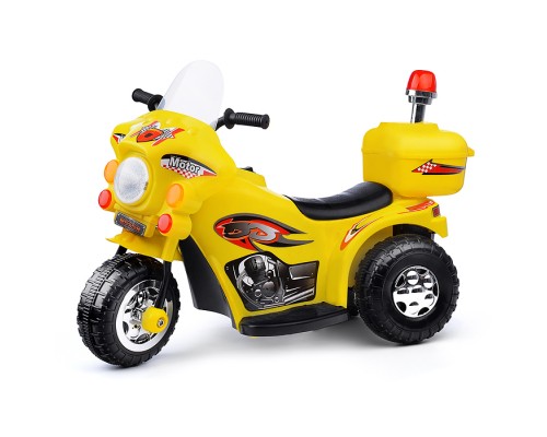 Детский электромотоцикл ROCKET&laquo;Мотоцикл шерифа&raquo;,1 мотор 20 ВТ, желтый