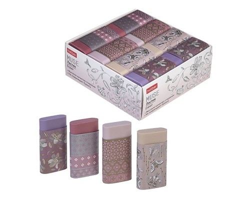 Ластик "Muse" 32 шт экоPVC, в картонной дисплей-витрине
