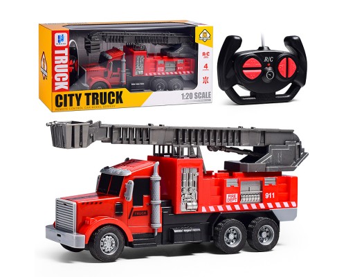Машина "Пожарная машина" р/у, 27 MHz, в коробке