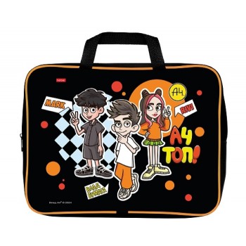 Сумка текстильная с ручками А4ф для тетрадей 350х265х40мм "Влад А4"