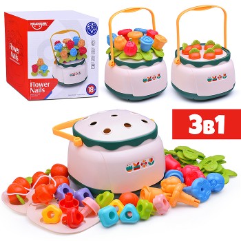 Развивающая игрушка "Сортер-цветочки" в коробке