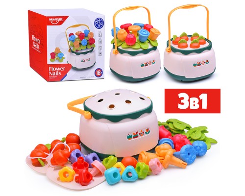 Развивающая игрушка "Сортер-цветочки" в коробке